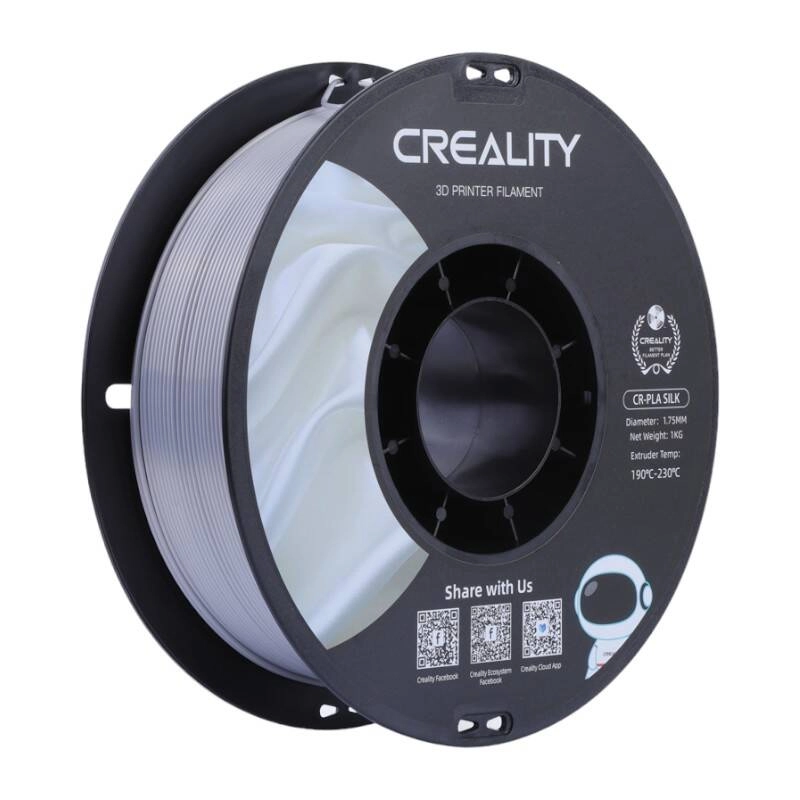 E-shop Creality CR-PLA Silk filament strieborný 1,75 mm (1 kg)