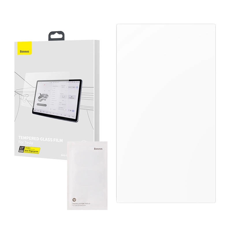 E-shop Tvrdené sklo BASEUS Crystal pre TESLA Model X/S 17″