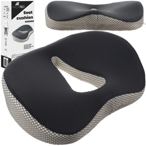 E-shop Malatec 21915 Ortopedický podsedák z pamäťovej peny 46x36x11 bielošedá