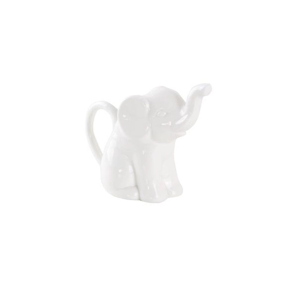 E-shop Keramická krhlička na mlieko v tvare slona 15,2 × 7,3 × 12,5 cm