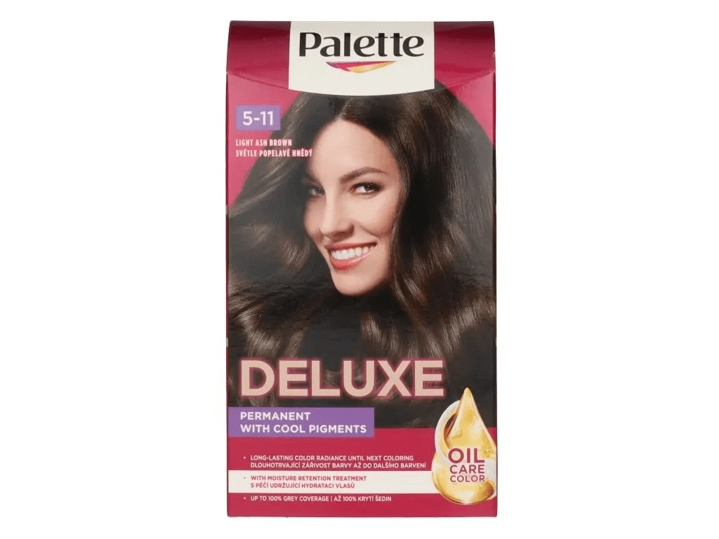 E-shop Schwarzkopf Palette Deluxe Palette Deluxe farba na vlasy Svetlo popolovo hnedý 5-11 130 ml