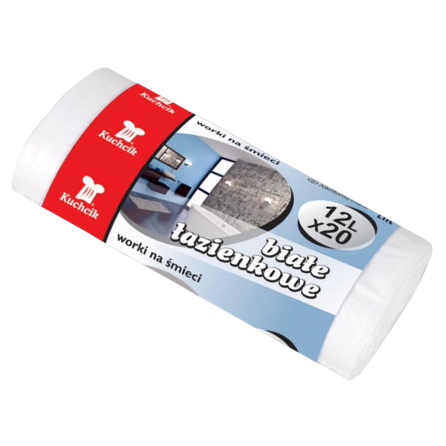E-shop Vrecká do koša 12 l Kuchcik biele HDPE