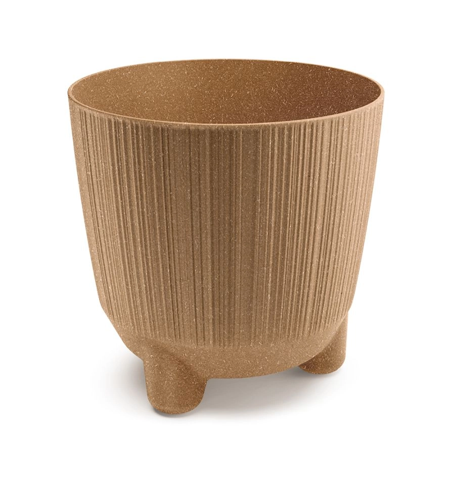 PROSPERPLAST Kvetináč RYFO N ECO WOOD naturo 19,5cm