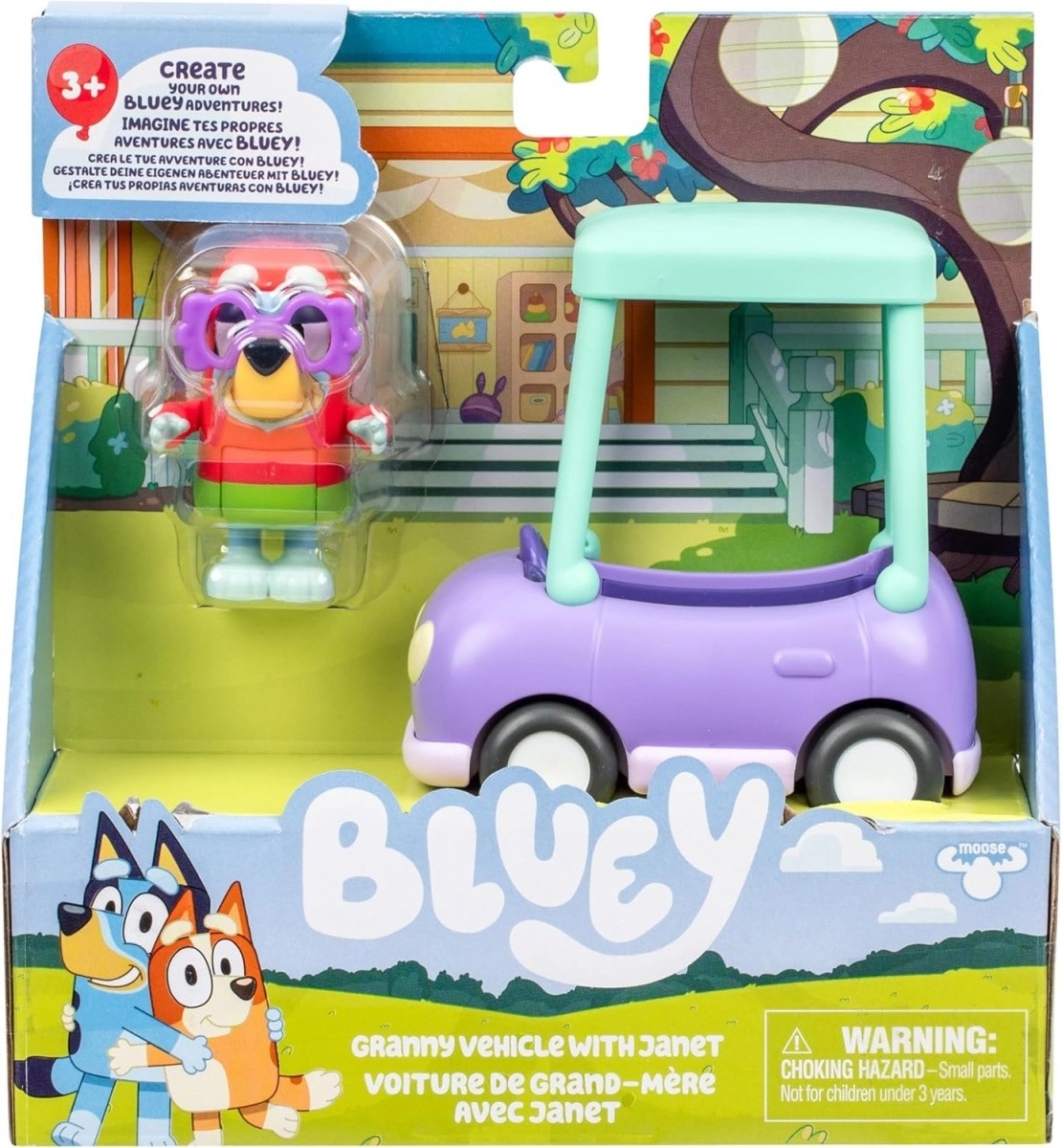 E-shop Sada figúrok BLUEY – auto babičky a Janet