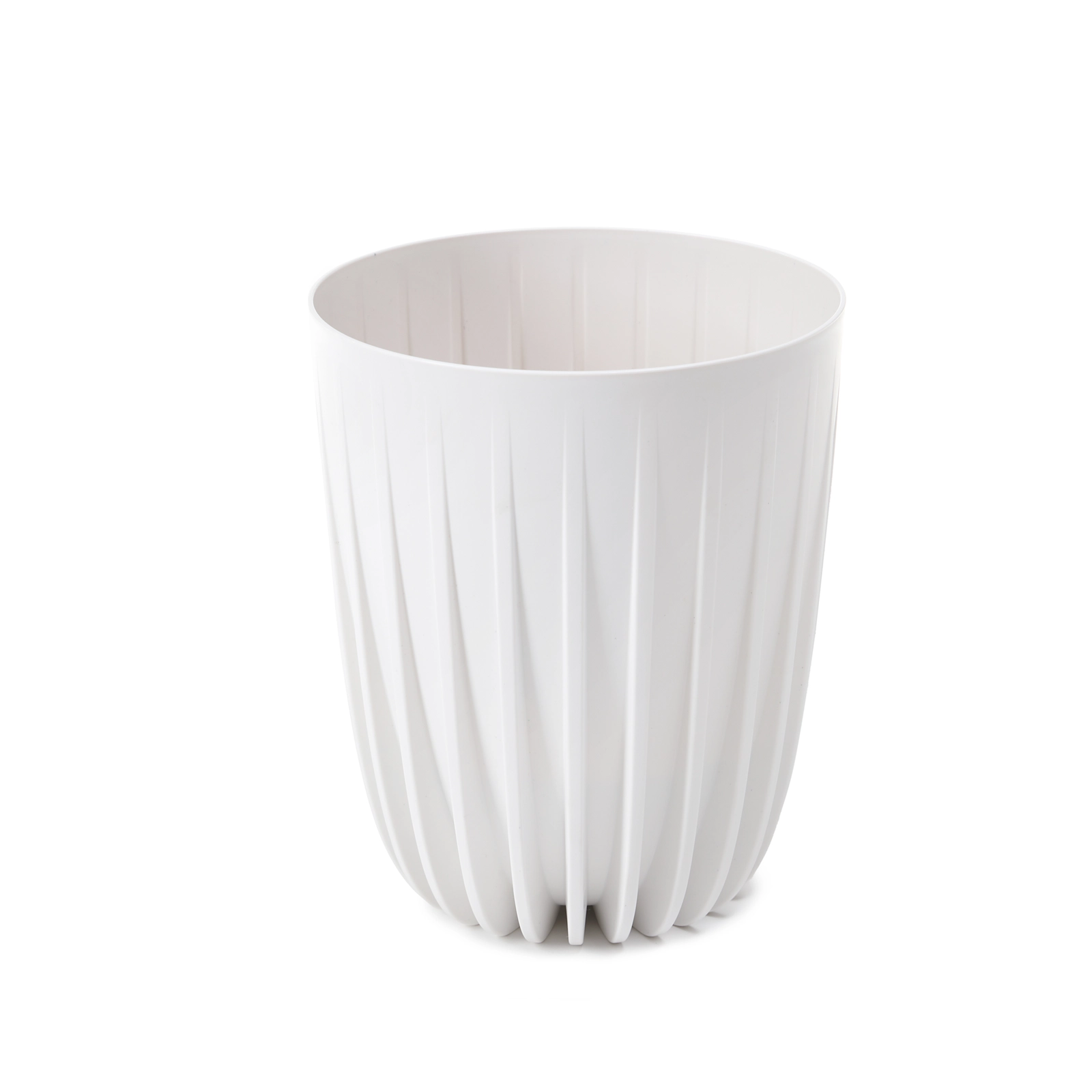 E-shop Kvetináč MIRA 14,5 cm z recyklovaného plastu – biely