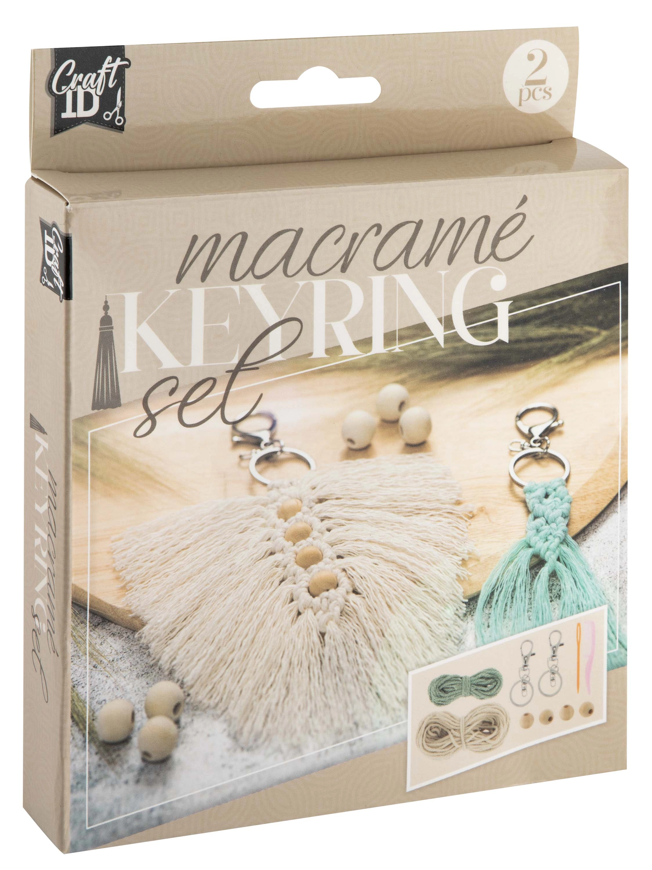 E-shop RMS Kreatívna sada Macrame 2x prívesok na kľúče