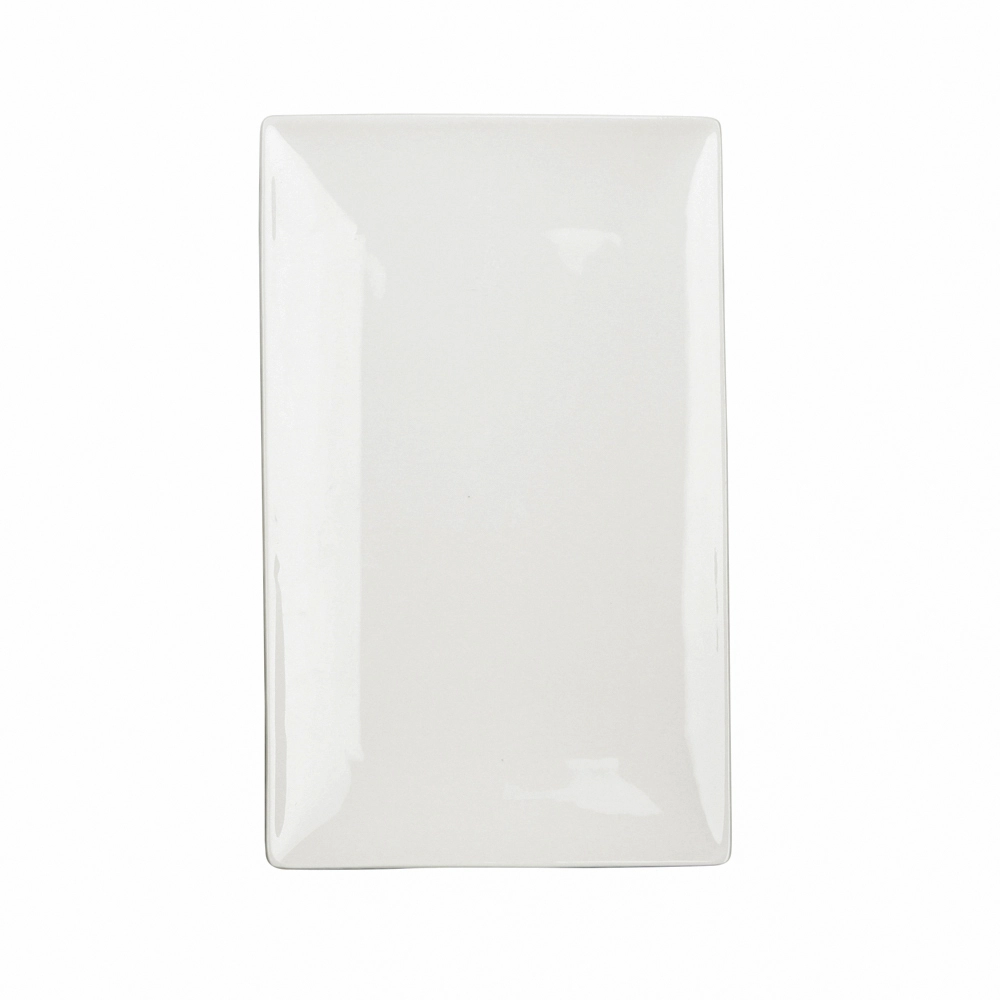 E-shop Porcelánový obdĺžnikový servírovací tanier Regular 26 cm, krémový