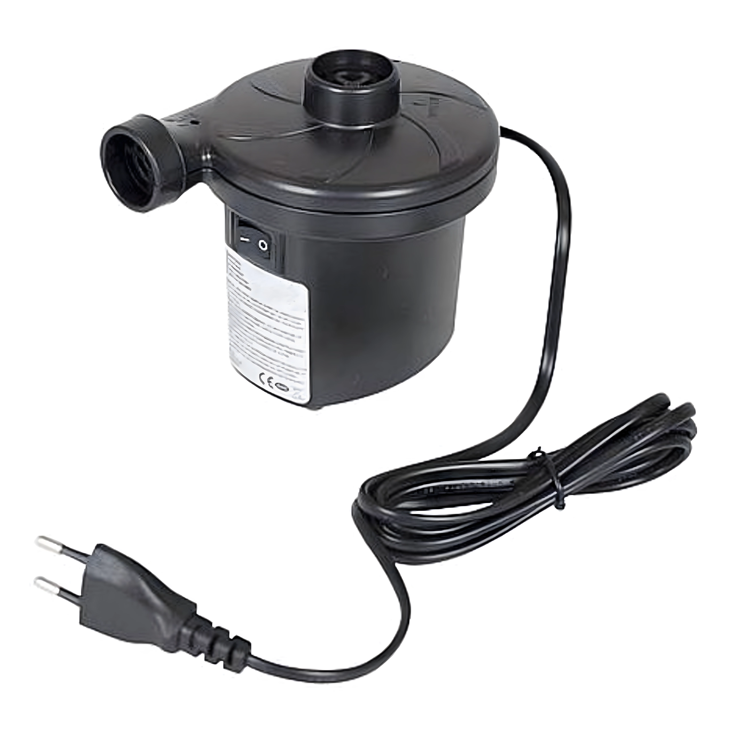 Elektrická vzduchová pumpa 230 V na matrace, bazény a hračky s 3 nadstavcami