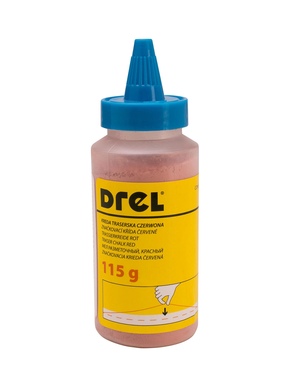 E-shop Značkovací prášok červený 115 g Drel