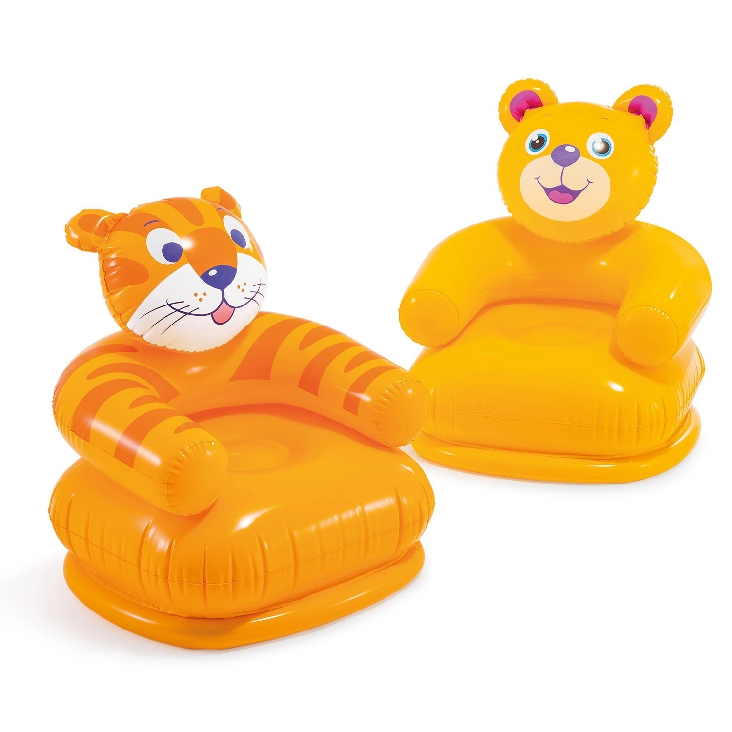 E-shop Nafukovacie detské kresielko Veselé zvieratká 65 × 64 cm Intex