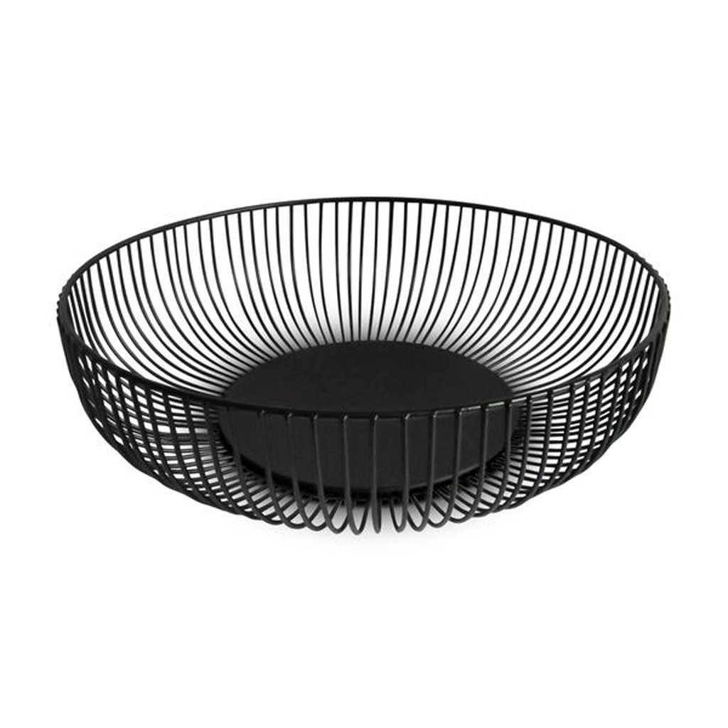 E-shop Drôtená misa na ovocie Kitchisimo čierna 28 cm