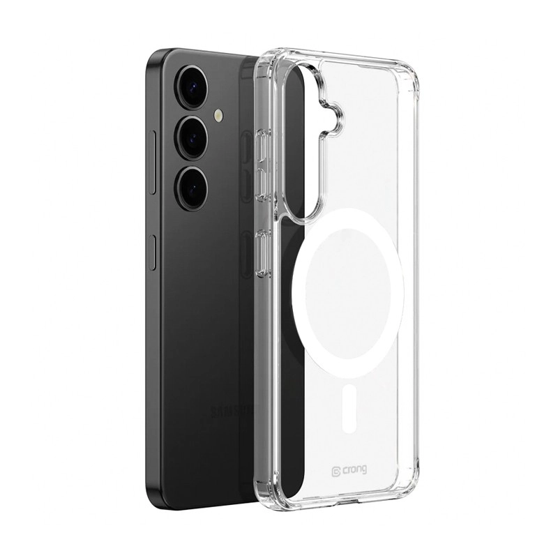 Kryt Crystal Shield Magnetic pre Samsung Galaxy S25 MagSafe priehľadný