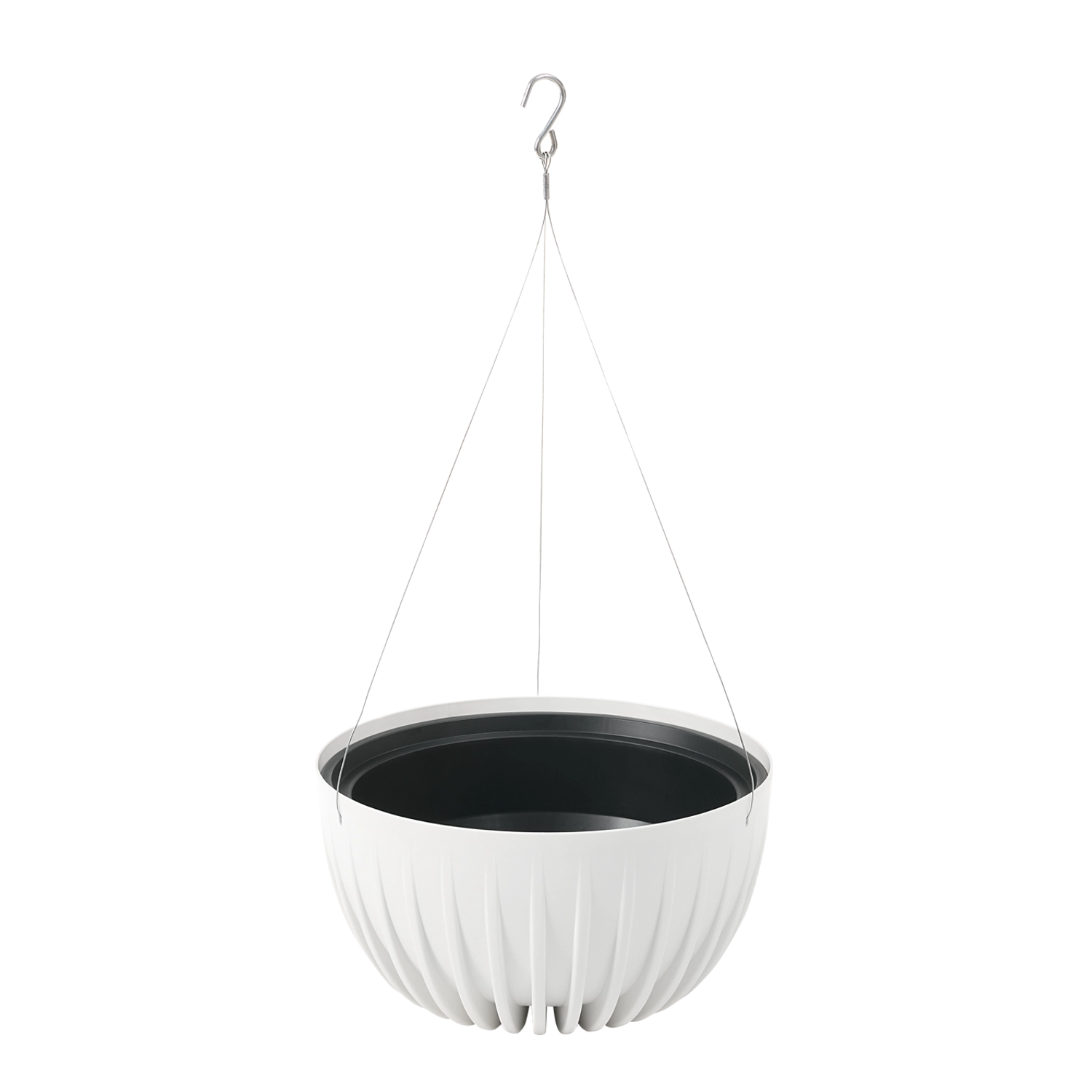 E-shop Závesná misa na rastliny MIRA ECO Recycled 24 cm – biela
