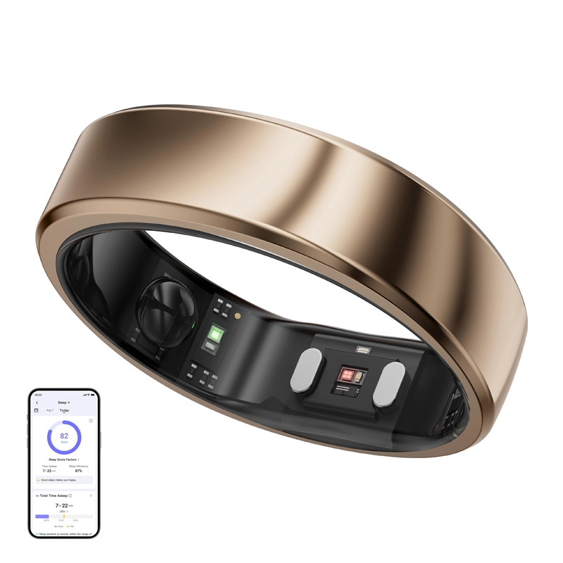 E-shop Chytrý prsteň RingConn Gen 2 Air, zlatý, veľkosť 9