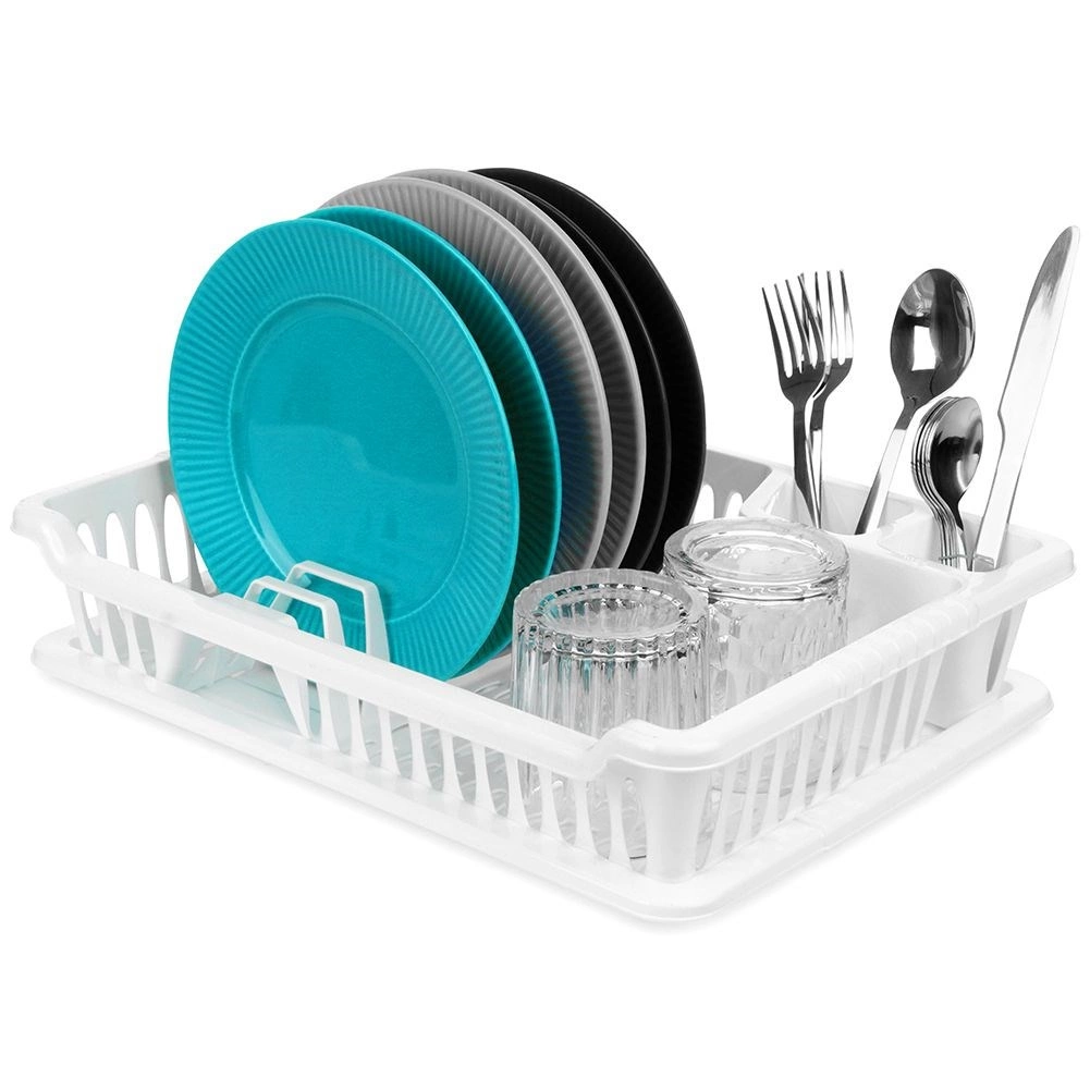 Biely odkvapkávač na riad 40 × 29 × 8,5 cm