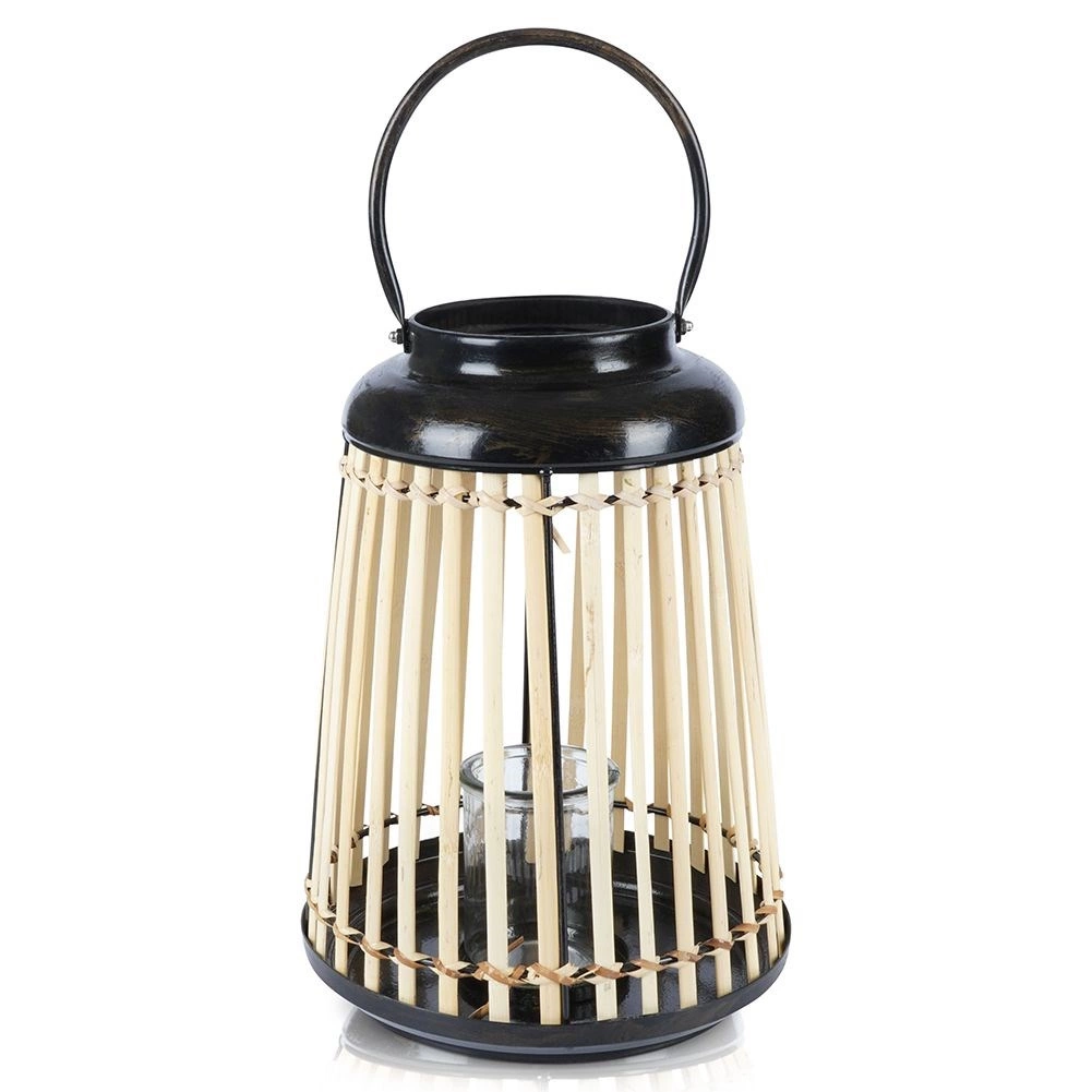 E-shop Bambusový lampáš na sviečku 33 cm