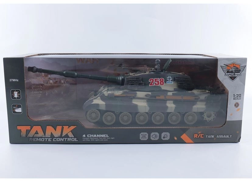 E-shop Diaľkovo Ovládaný Tank so Svetlom a Zvukom