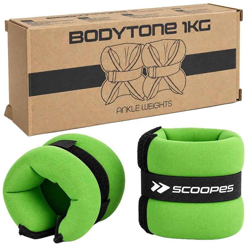 BodyTone záťaž na zápästie 1 kg zelená - 1 kus