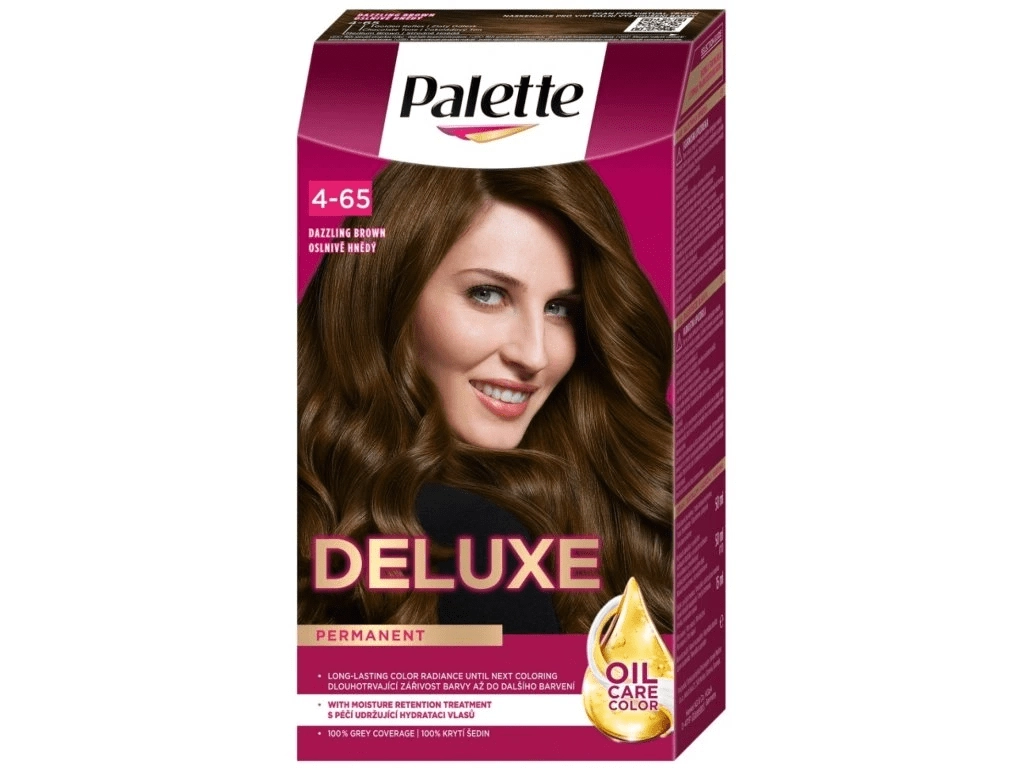 E-shop Schwarzkopf Palette Deluxe 4-65 Oslnivo hnedý 115 ml
