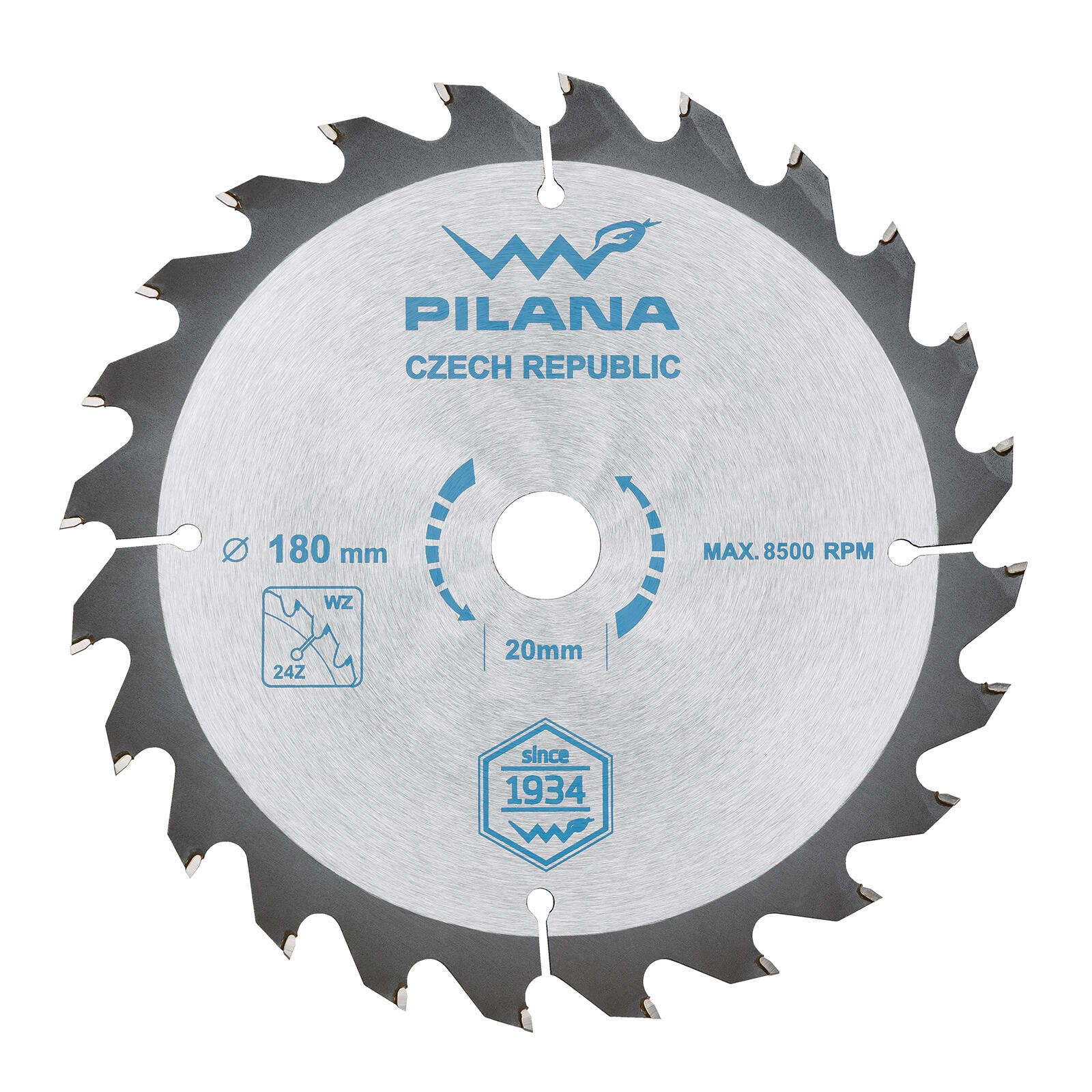 E-shop Pílový kotúč PILANA SK 5255 WZ 180 mm, 24 zubov