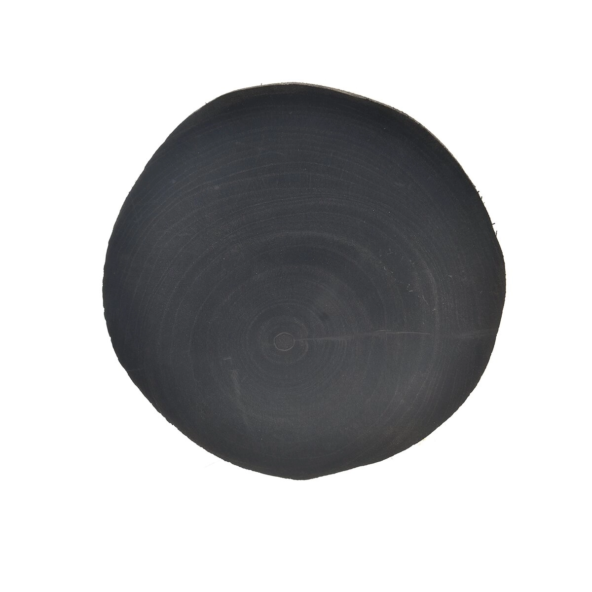 E-shop Okrúhly drevený podnos čierny 23–28 cm