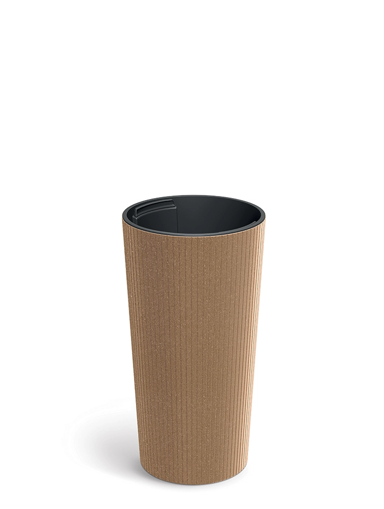E-shop Prosperplast Kvetináč LAMIA SLIM ECO WOOD 20 cm naturo