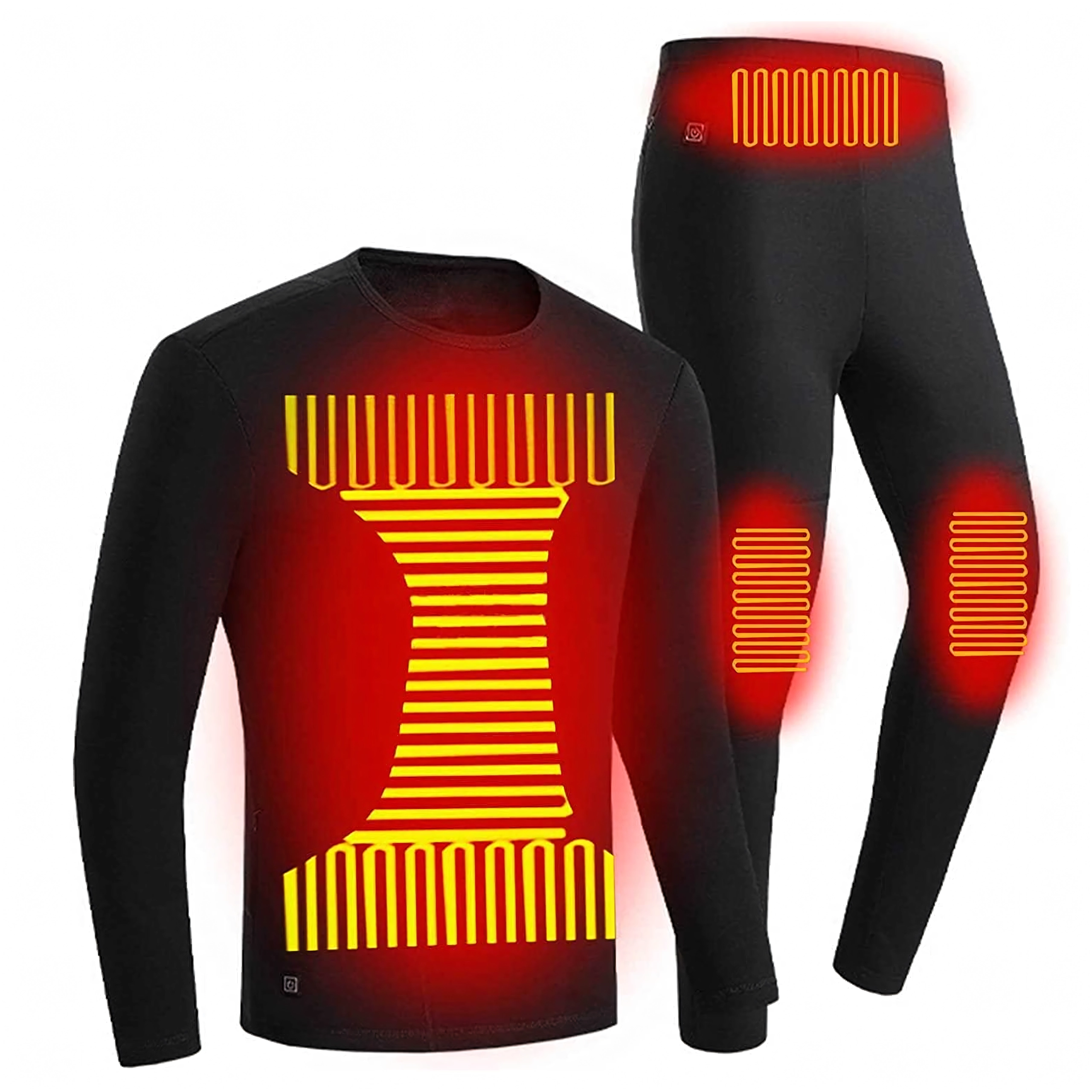 E-shop Vyhrievané termoprádlo set 4XL (tričko a legíny) s USB ohrevom