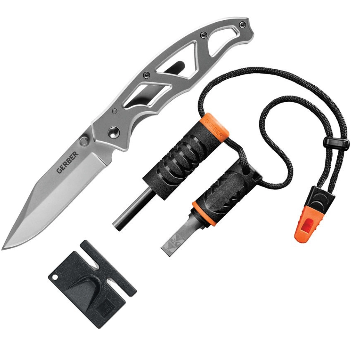 Gerber Paraframe Combo kempingová sada 3 diely (nôž, kresadlo, brúsik)