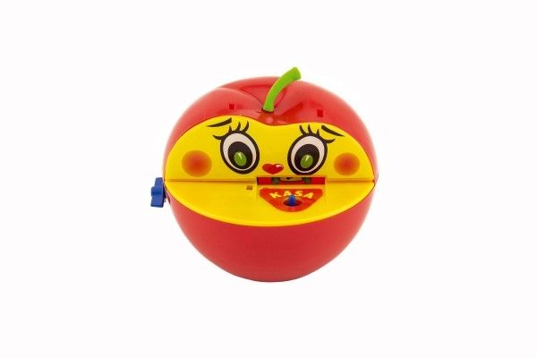 E-shop Pokladnička červené jablko s červíkom na kľúčik