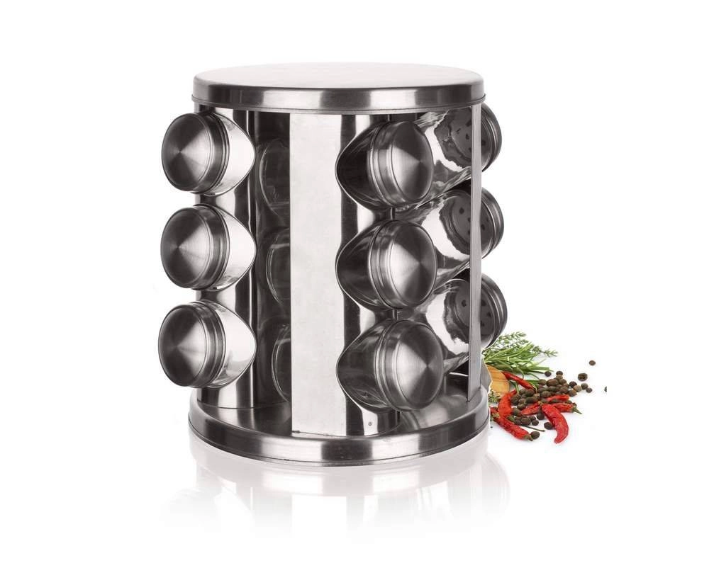 E-shop Otočný koreninový stojan BANQUET Akcent 12 ks 85 ml