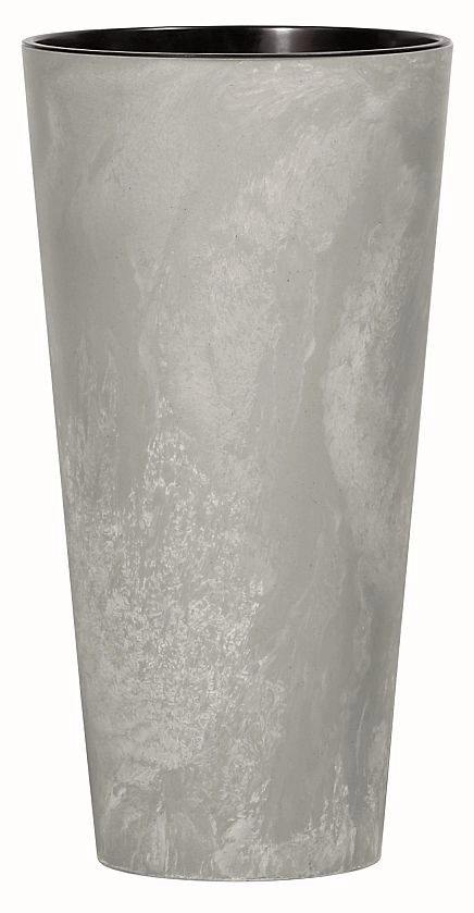 Prosperplast Kvetináč s vložkou TUBUS Slim Beton 250x475 mm, vzhľad betón
