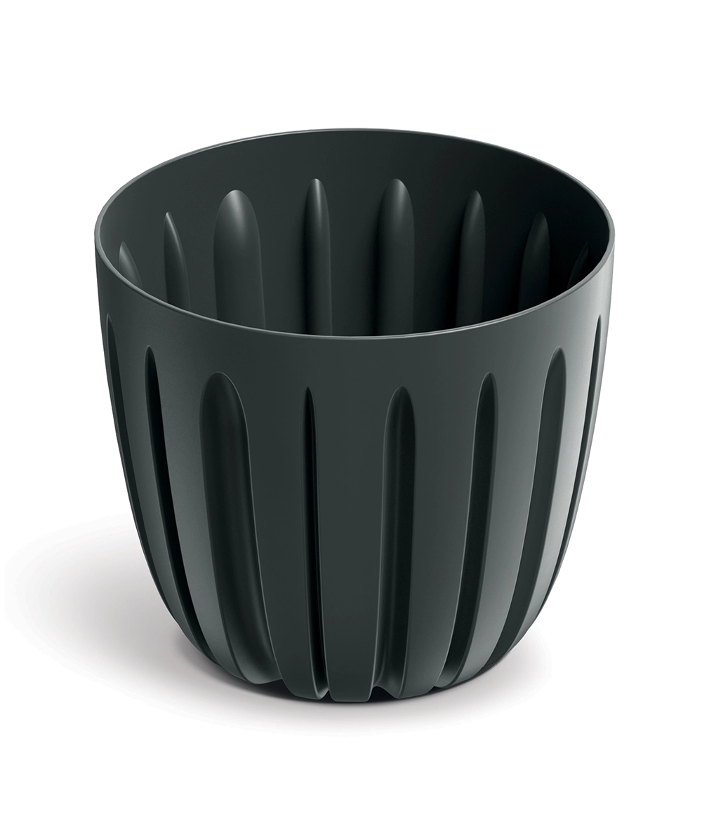 E-shop Prosperplast Plastový kvetináč WARIOS sivý, 16,8 cm