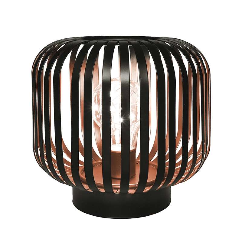 Solight kovová oválna lampa s micro LED, teplá biela, medená