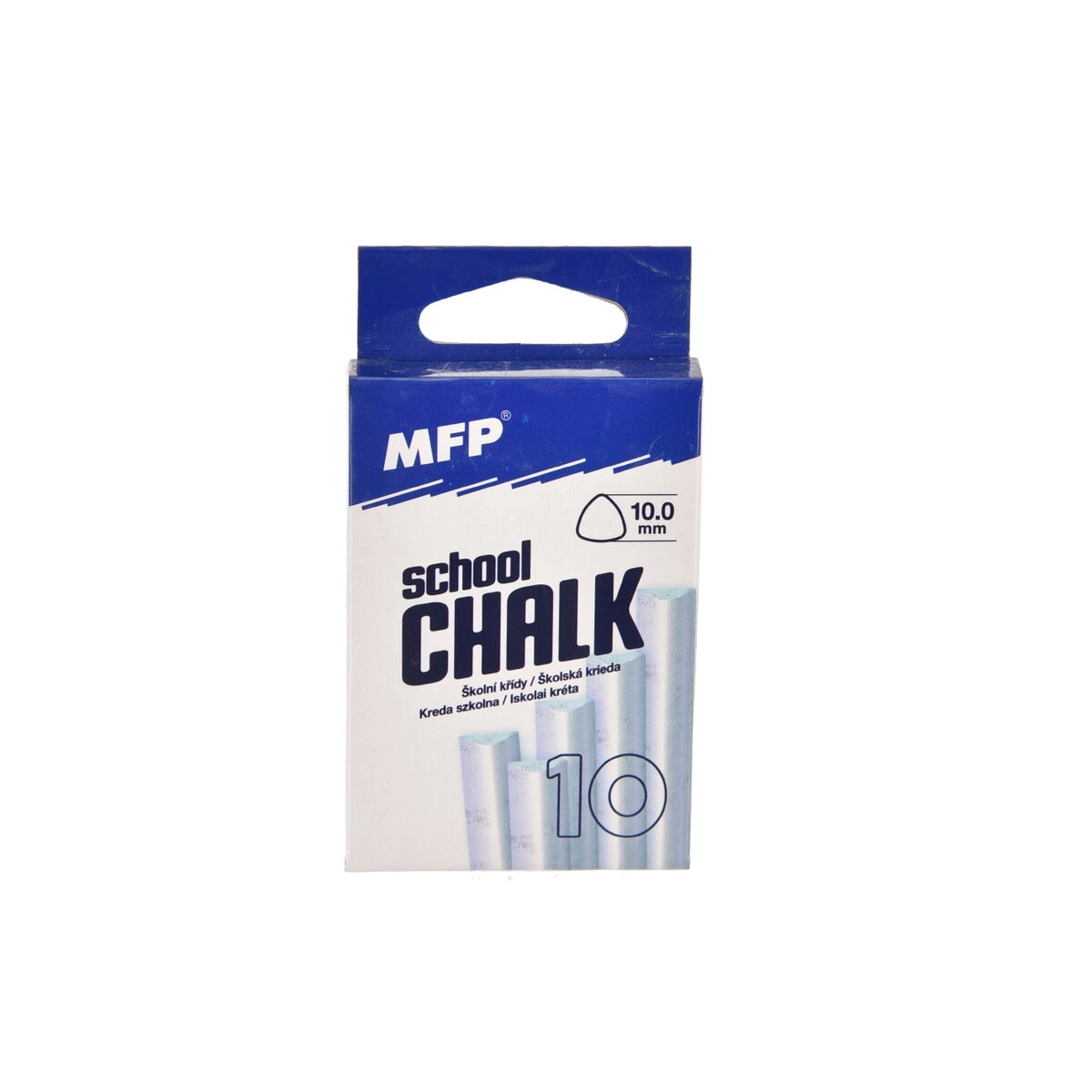 E-shop MFP 6320124 kriedy M biela trojhranná v krabičke neprašné 10 ks