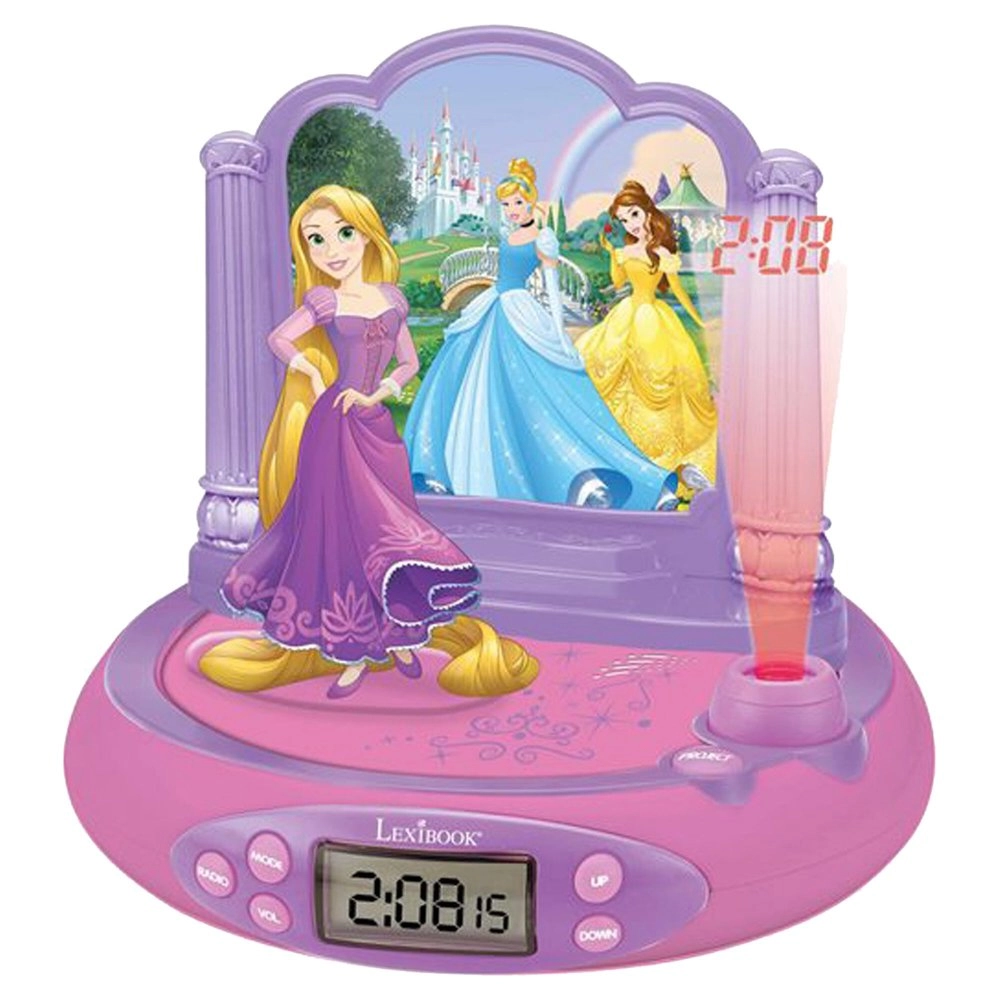 E-shop Lexibook Detský budík Disney Princess s rádiom a projektorom