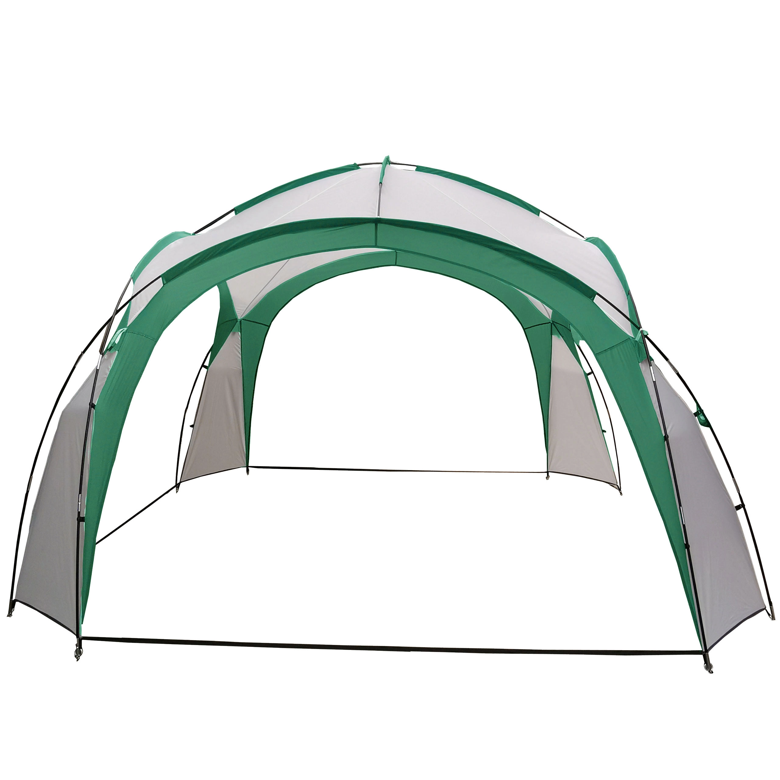 E-shop MODERNHOME Pavilonový stan YENA s obalem 350x350 cm zeleno-bílý