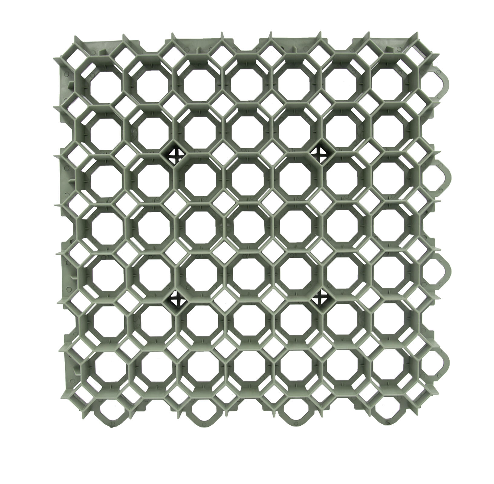 E-shop Zatrávňovacia dlaždica 49 × 49 × 4 cm zelená z recyklovaného plastu