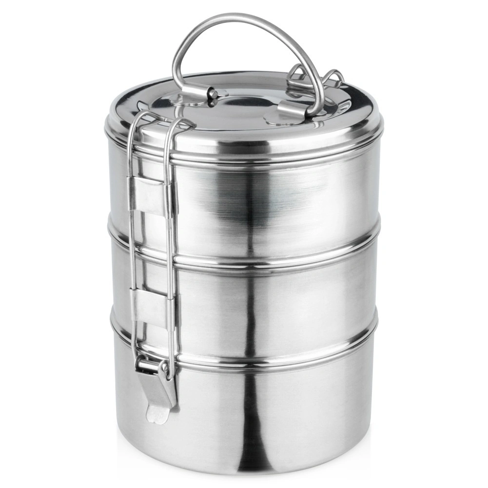 E-shop Vilde nerezový trojposchodový obedár 3× 900 ml