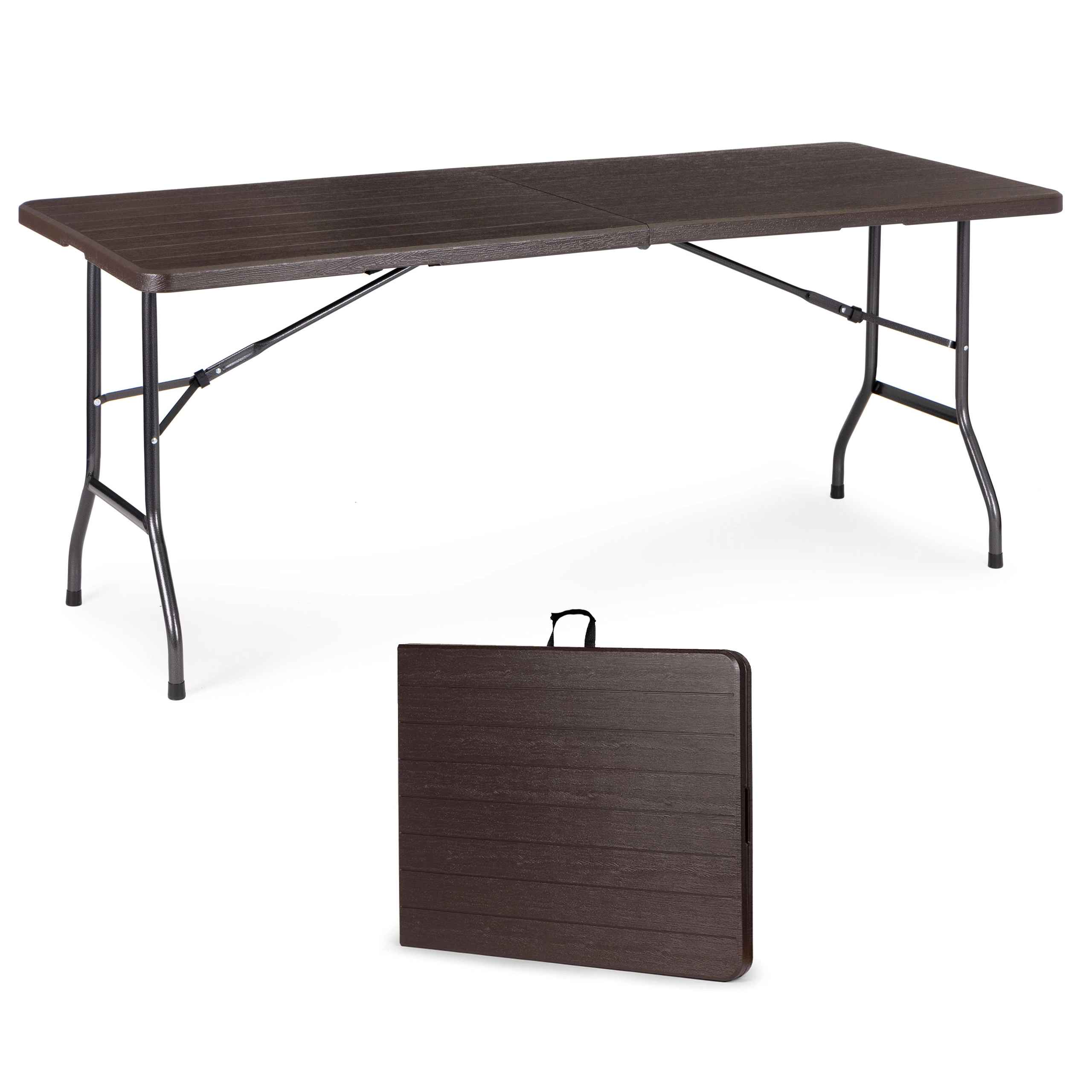 E-shop MODERNHOME Skládací cateringový stůl Impro 180 cm hnědý