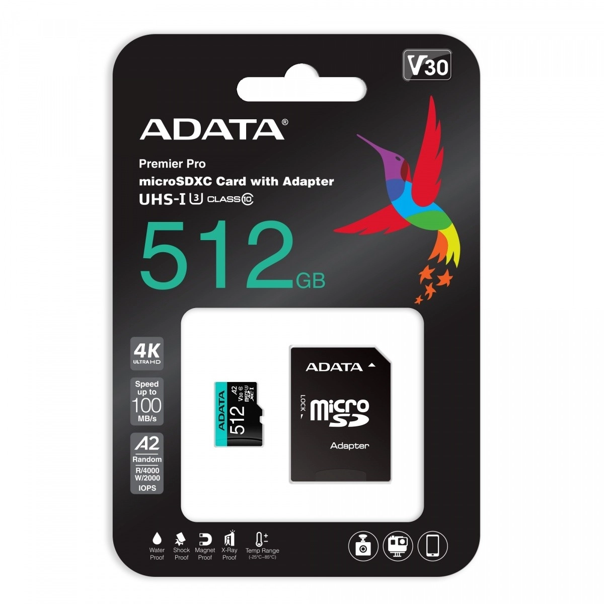 Pamäťová karta microSD Premier Pro 512 GB s adaptérom