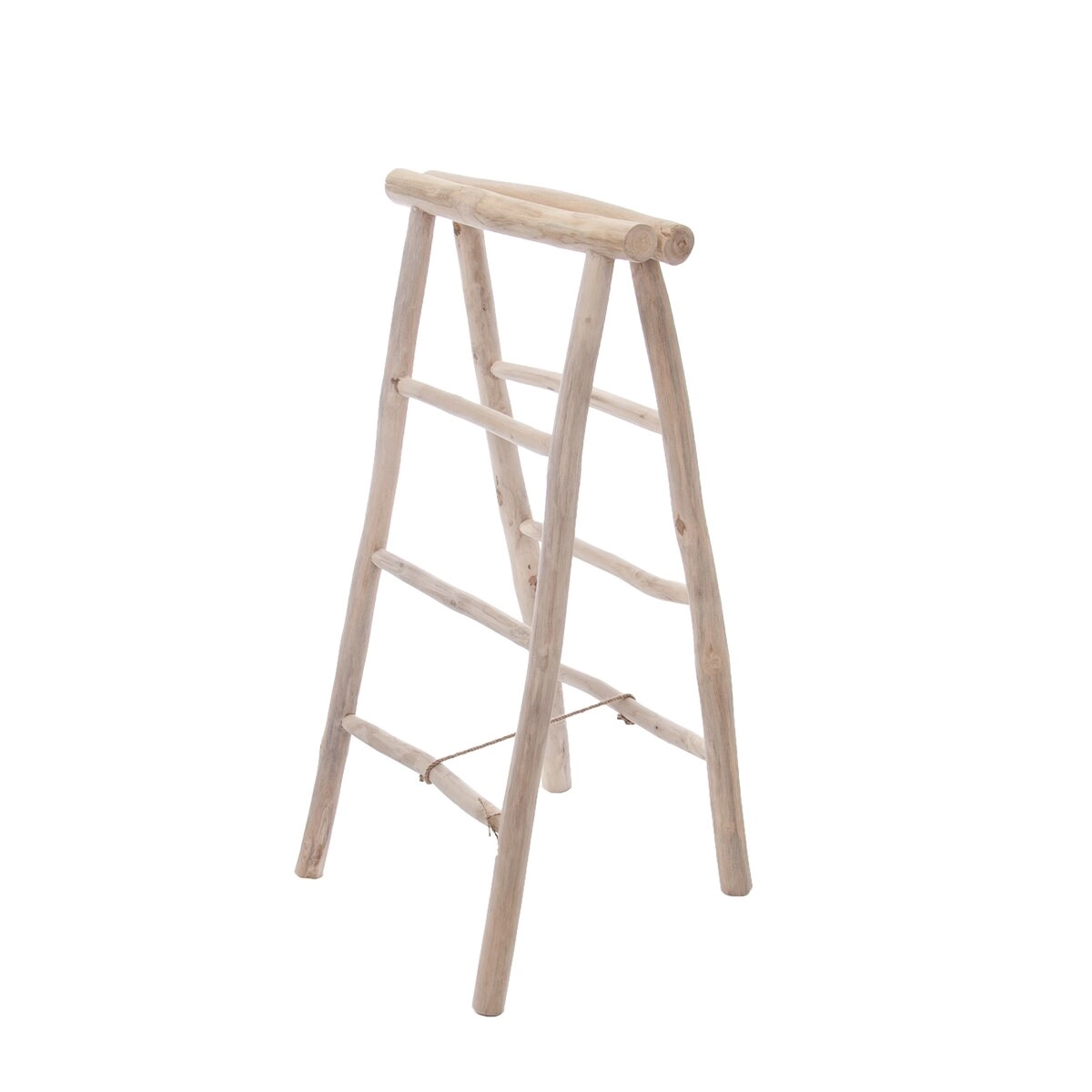 E-shop Dekoratívny rebrík z teakového dreva 50 × 50 × 100 cm