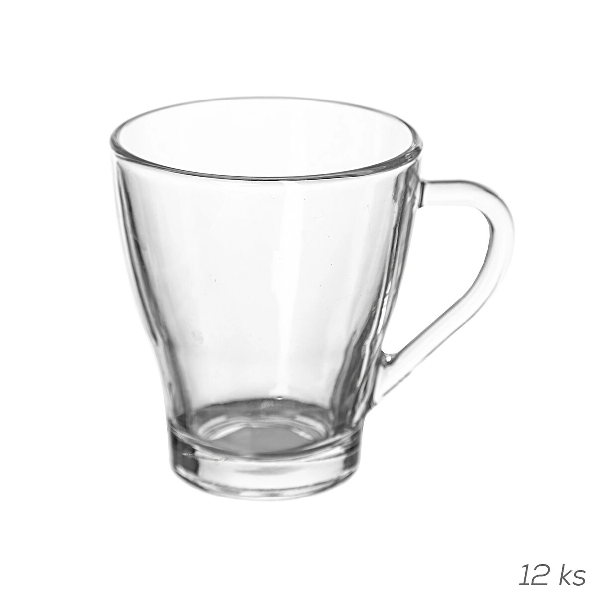 E-shop Sklenené hrnky Hollywood 270 ml, číre, 12 ks