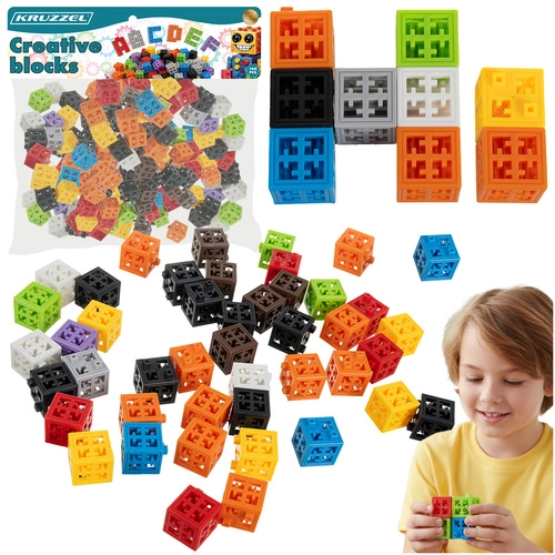 E-shop Kruzzel 26377 Kreatívna 3D stavebnica 2 x 2 cm, 160 ks