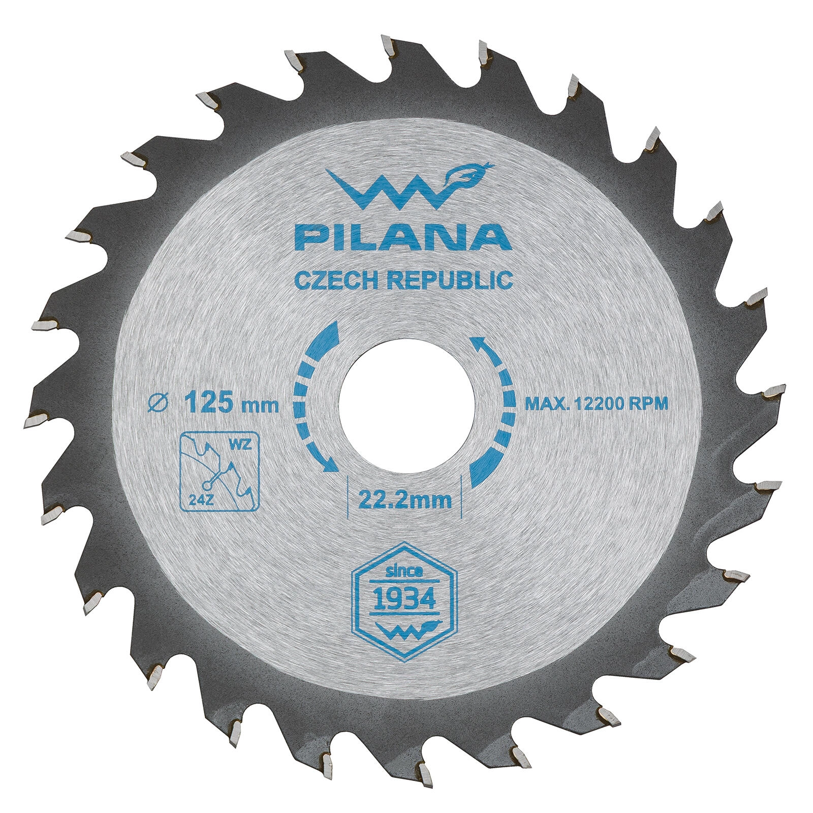 E-shop Pílový kotúč PILANA SK 5255 WZ 125 × 1,8 × 22,2, 24 zubov