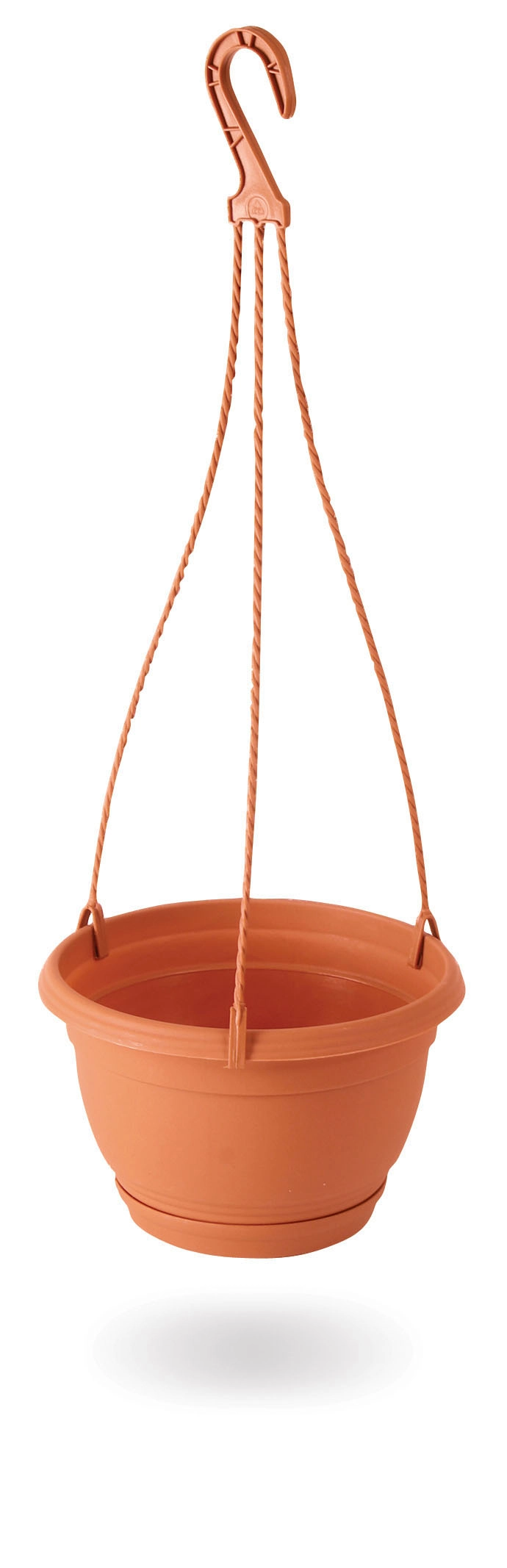 E-shop Nohel Garden kvetináč závěsný AGRO s podmiskou plastový terakota 18x11,8cm