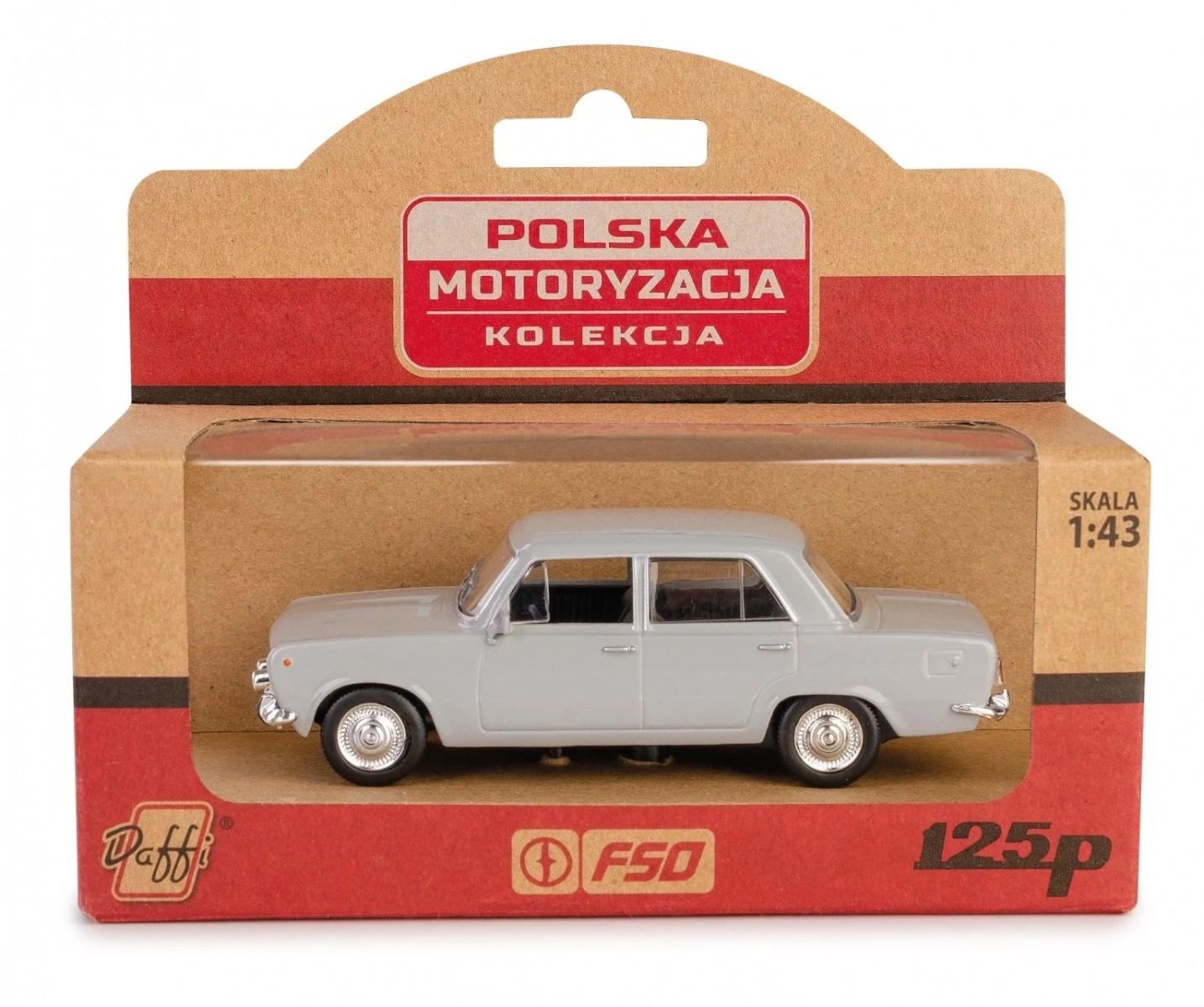 E-shop Zberateľský model FIAT 125p – sivý