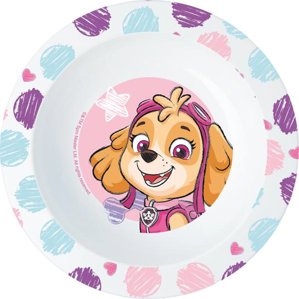 E-shop Plastová miska PAW PATROL 16 cm ružová