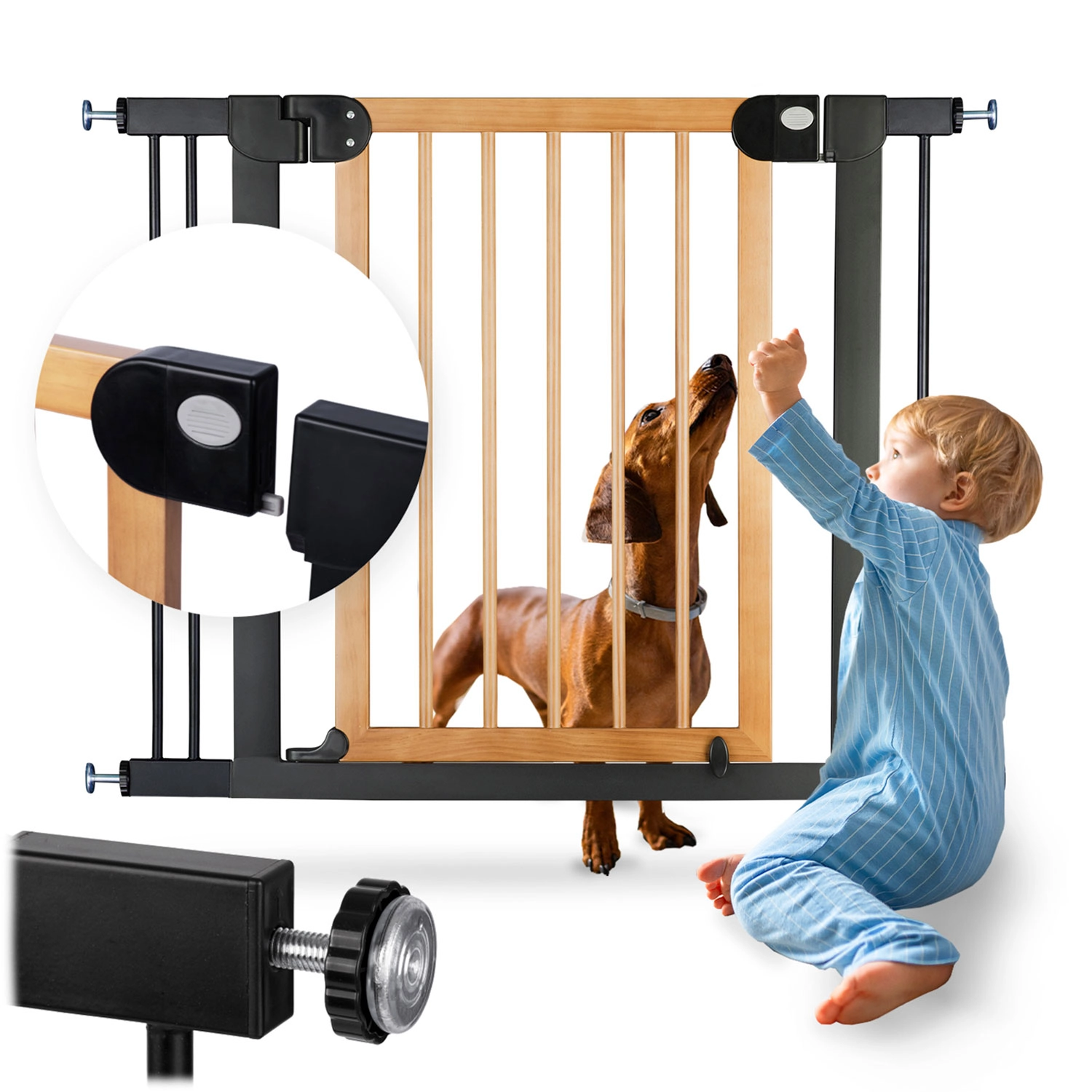 Nukido zábrana na schody čierna 718200