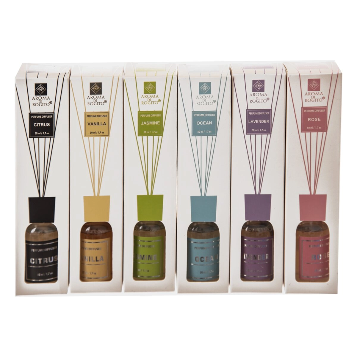 E-shop Aróma difuzér s tyčinkami 50 ml – mix 6 variantov