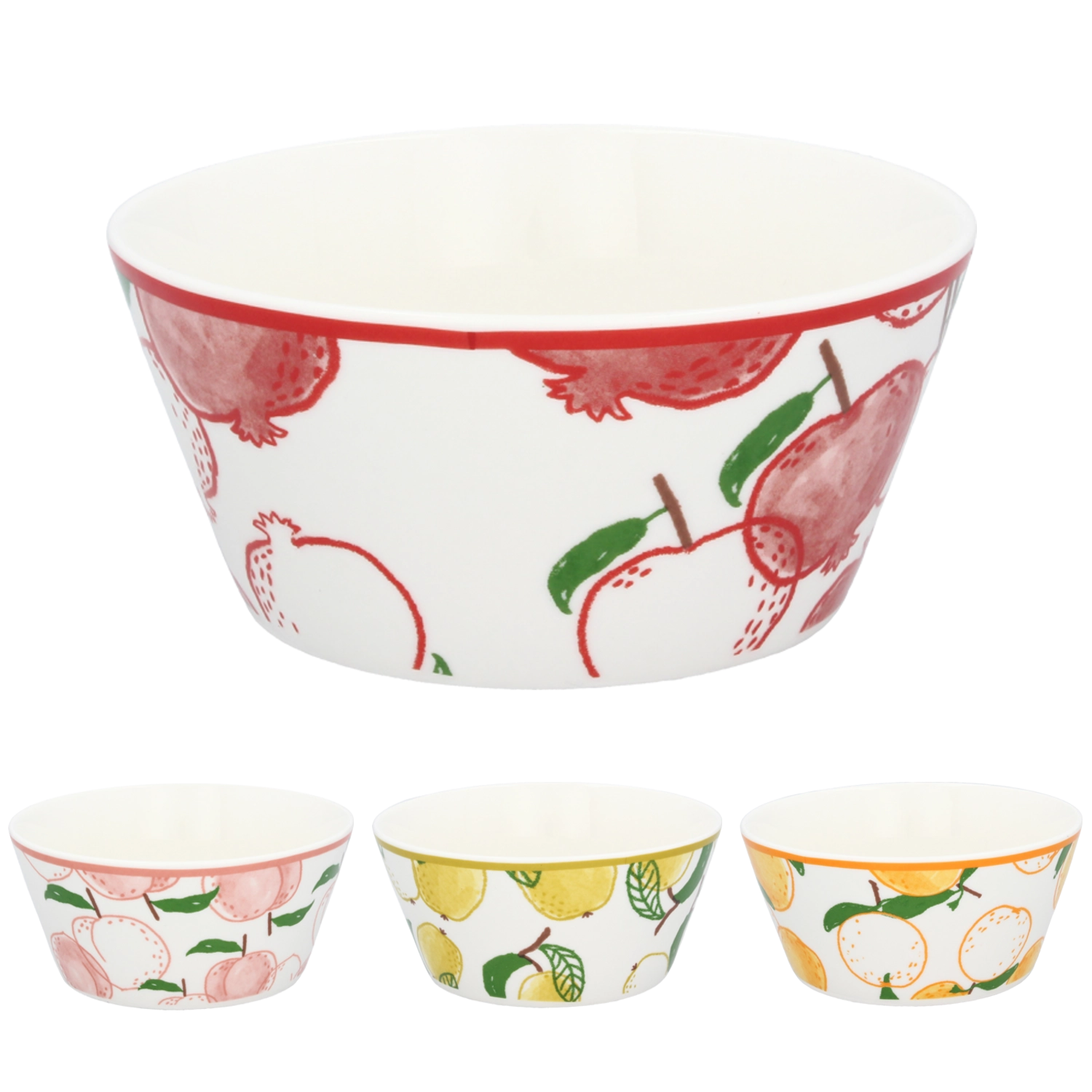 Porcelánová miska s ovocným motívom 500 ml